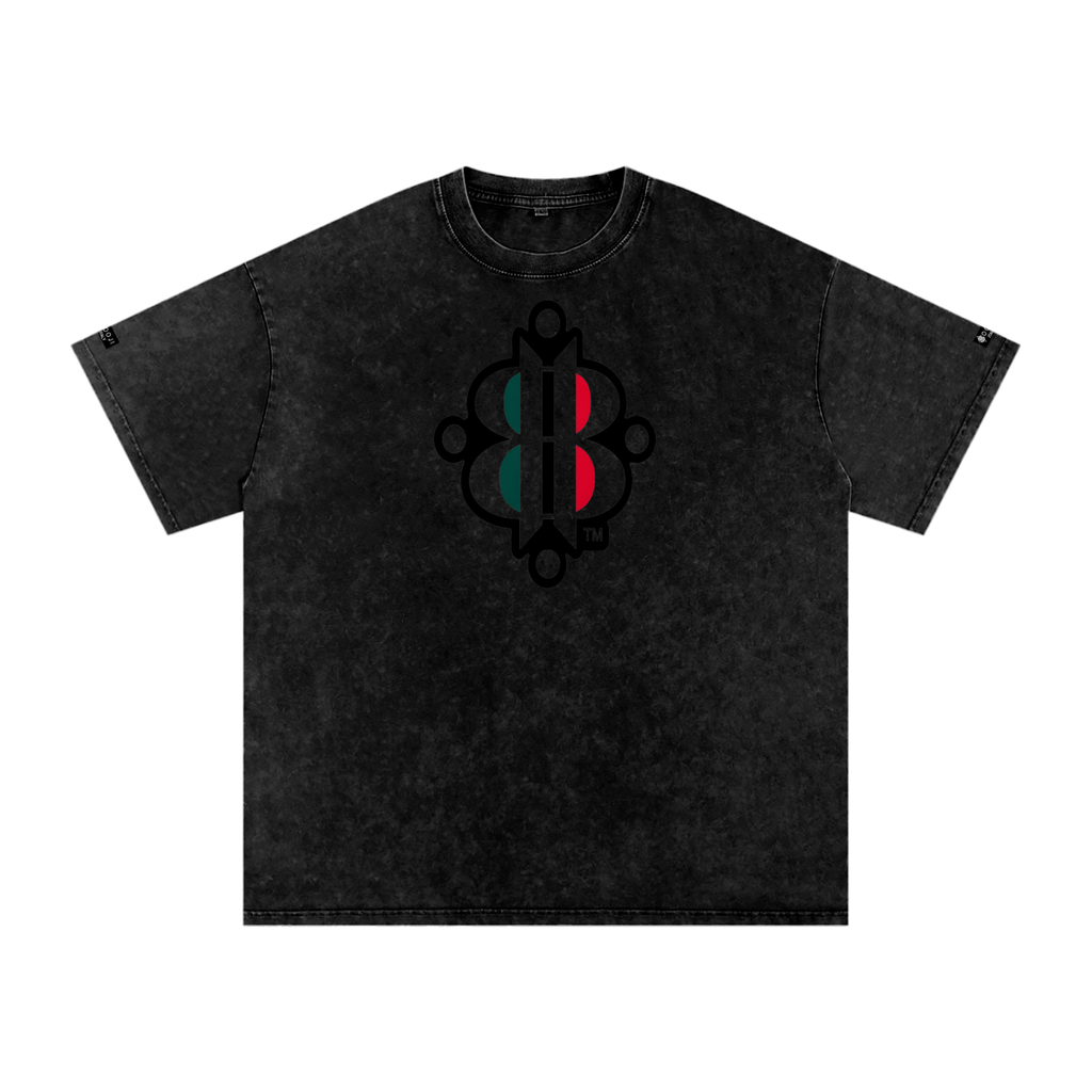 BOOJI ITALY "FLY DENIM MFR." SNOW WASHED T-SHIRT
