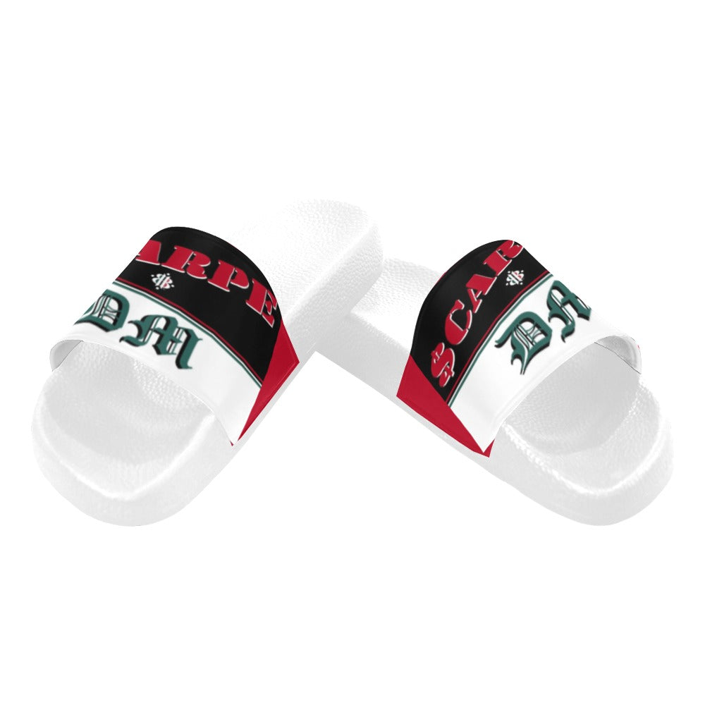 BOOJI ITALY SCARPE DM COLLECTION MEN'S WHITE SOLE SLIDES