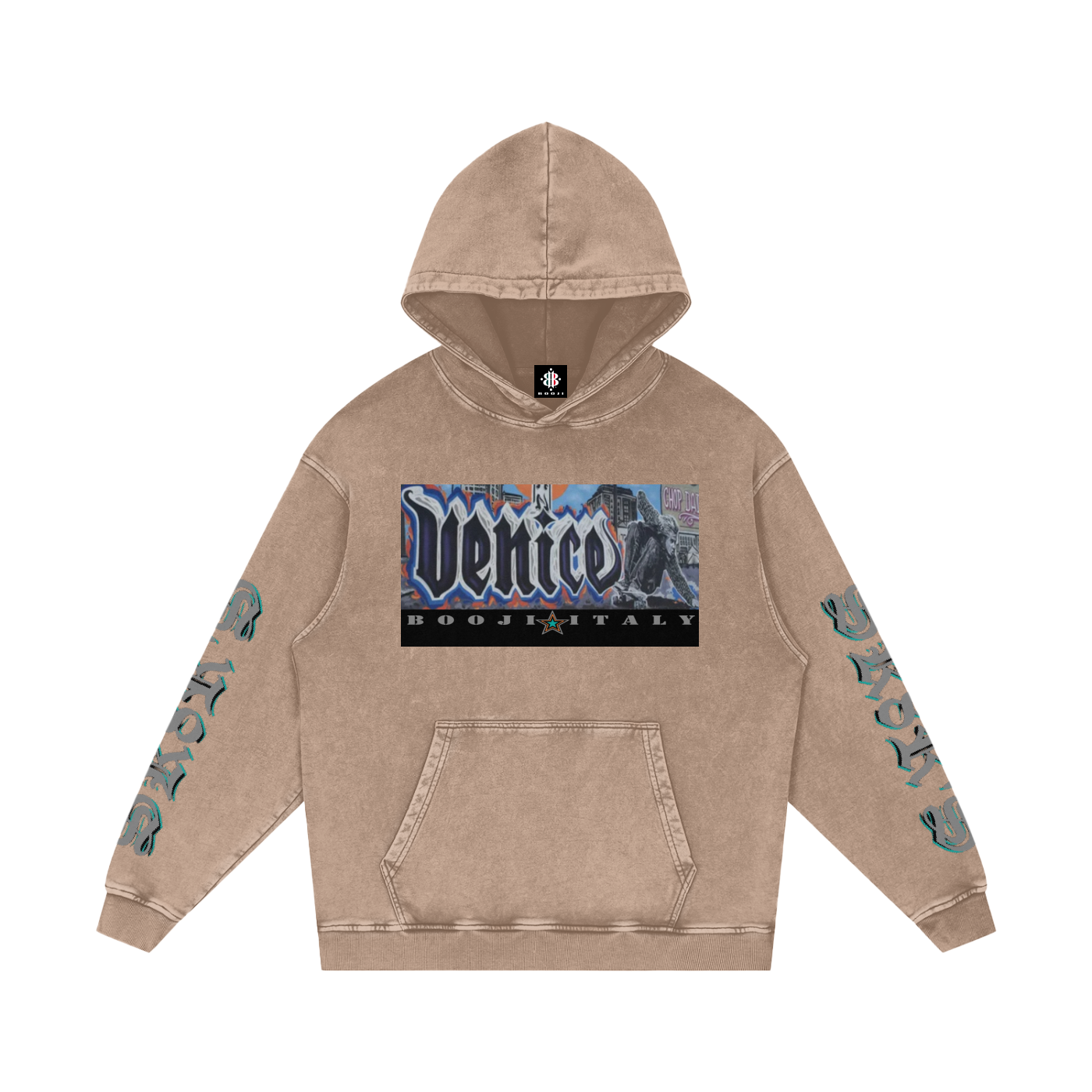 BOOJI ITALY SK8R'S COLLECTION SNOW WASHED HOODIE