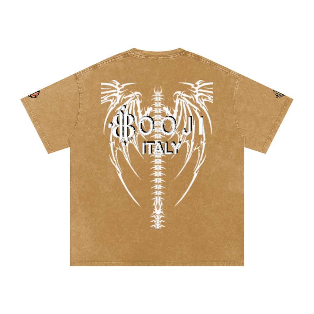BOOJI ITALY "DXXD IN LOVE" LINE SNOW WASHED T-SHIRT