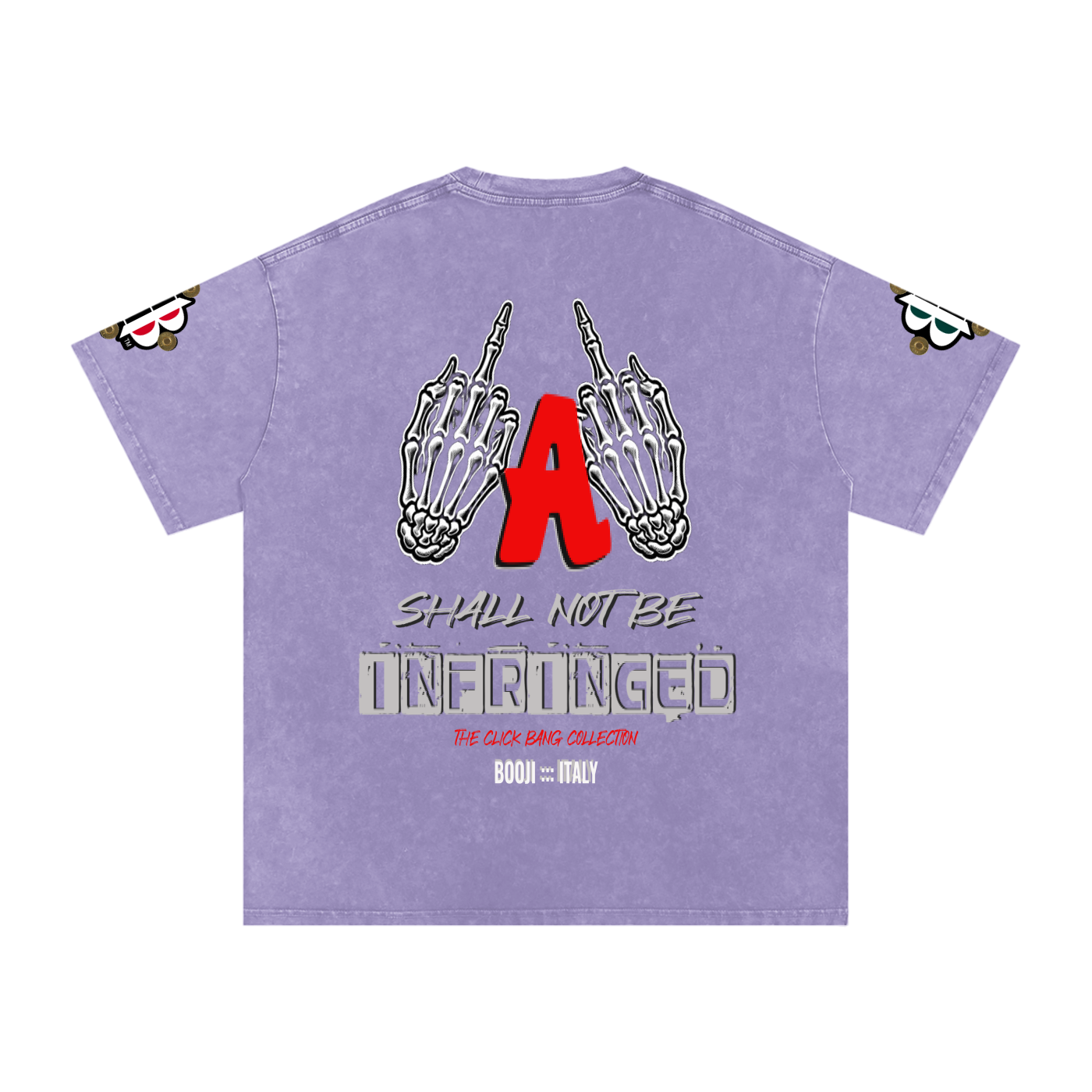 BOOJI ITALY "CLICK BANG COLLECTION" SNOW WASHED T-SHIRT