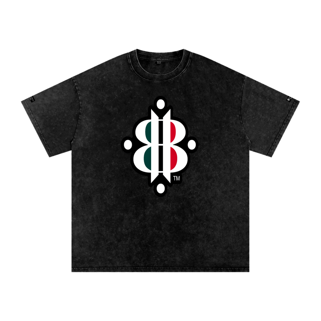 BOOJI ITALY "FLY DENIM MFR." SNOW WASHED T-SHIRT