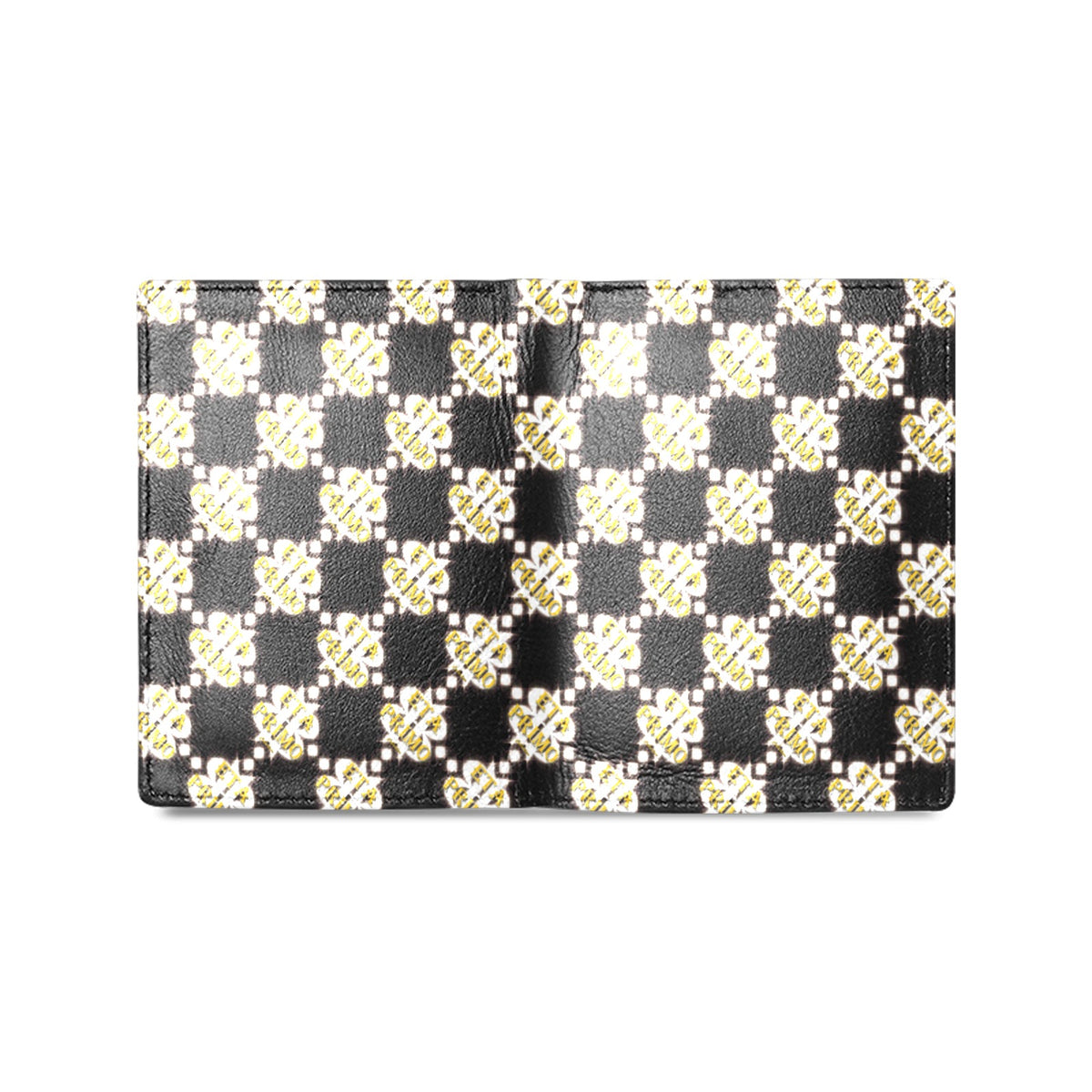 BOOJI ITALY ETA PRIMO COLLECTION LOGO PATTERN MEN'S LEATHER WALLET
