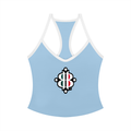 BOOJI ITALY 4 EVER $ LOGO WOMEN'S COLOR BLOCK YOGA TANK TOP