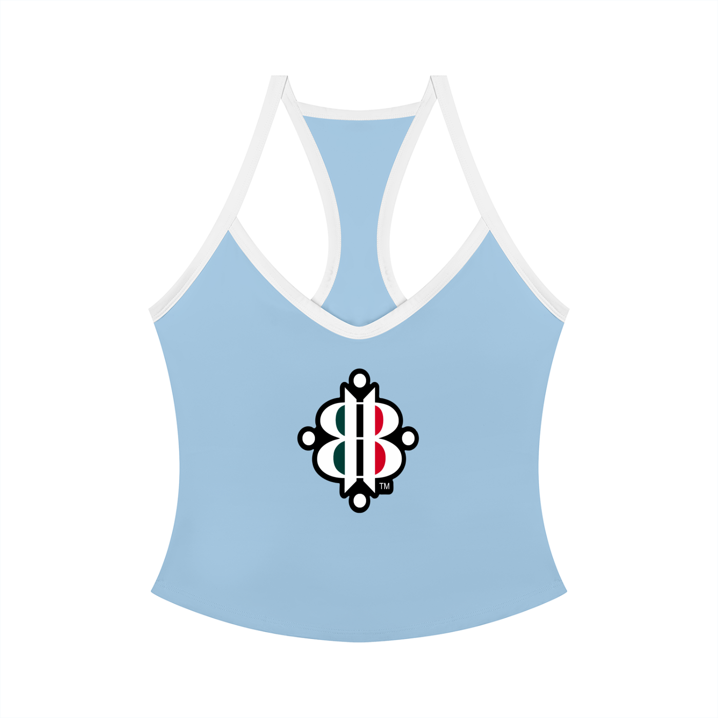 BOOJI ITALY 4 EVER $ LOGO WOMEN'S COLOR BLOCK YOGA TANK TOP