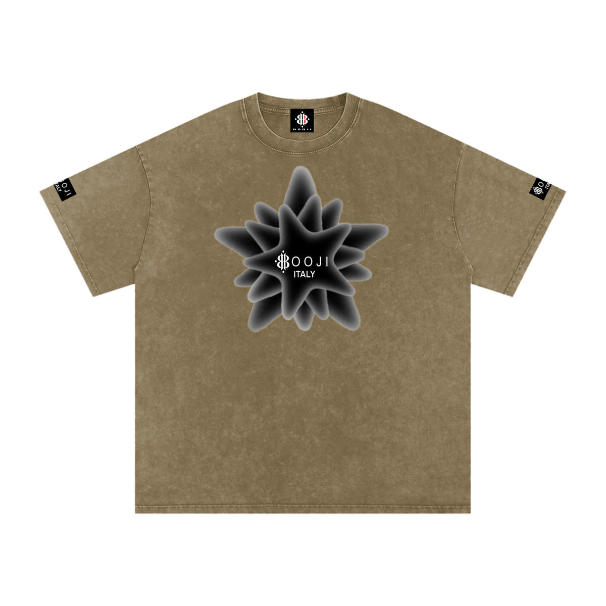 BOOJI ITALY MAGADIGS COLLECTION LOGO SNOW WASHED T-SHIRT