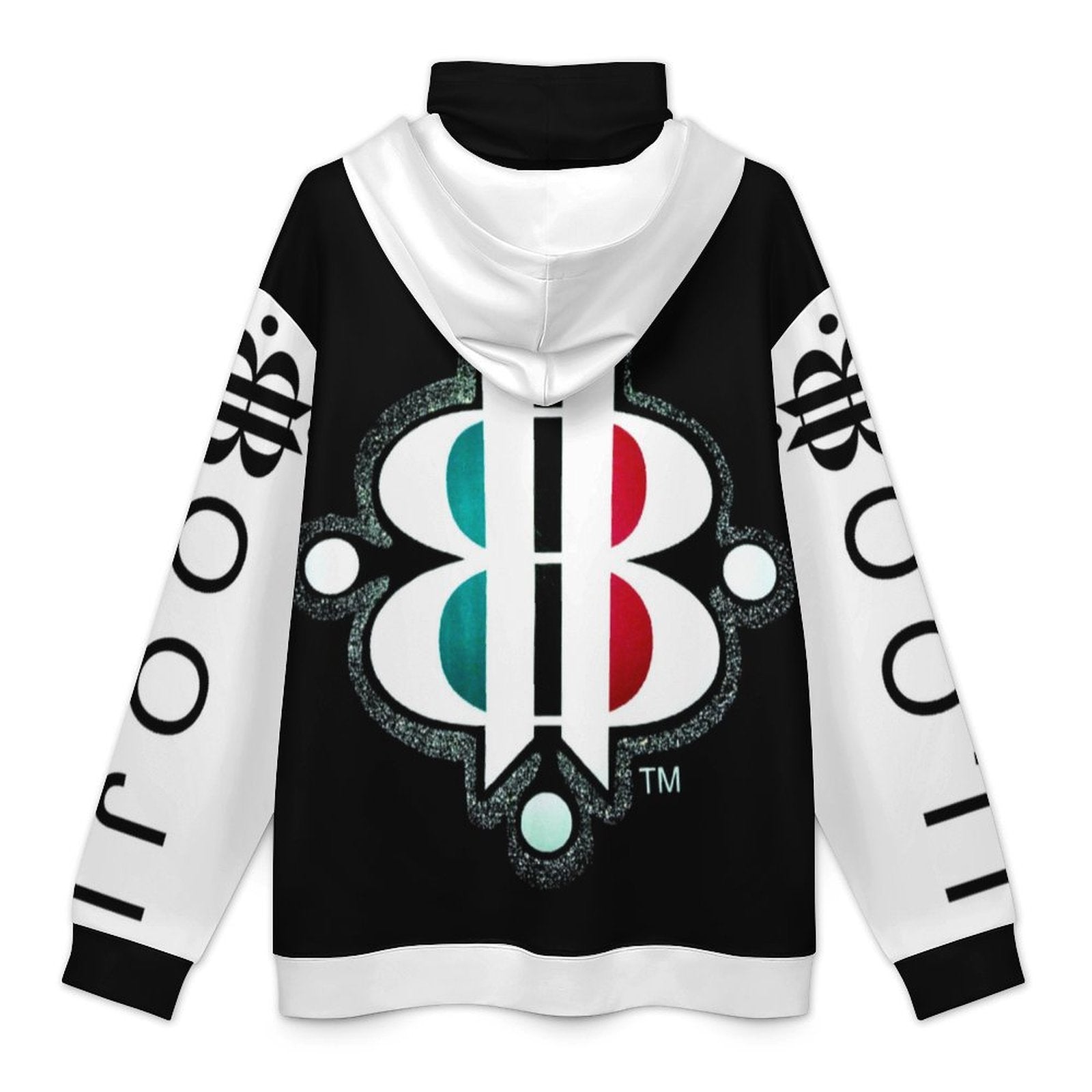 BOOJI LOGO SILVER SPARKLE Men's Hoodie with Mask