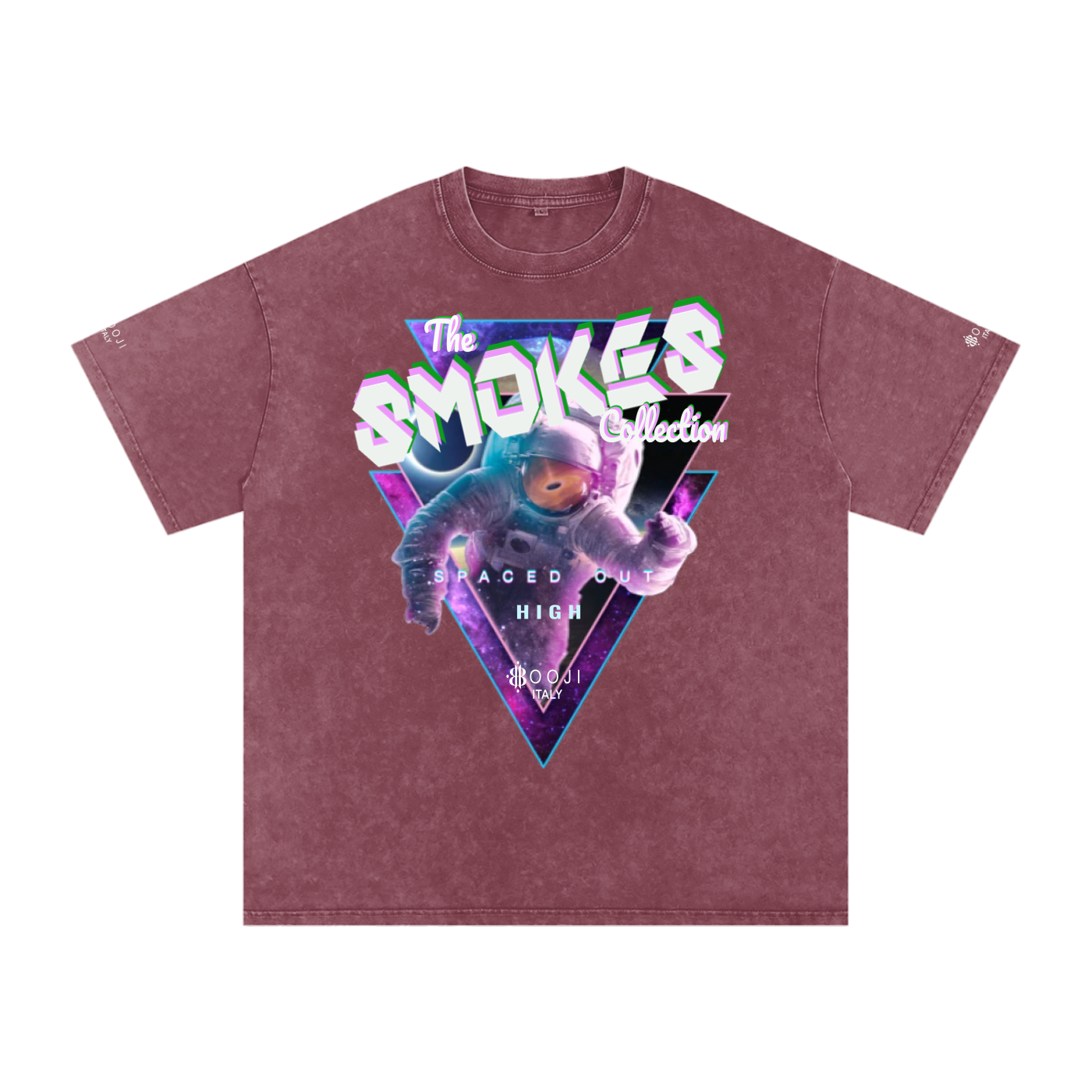 BOOJI ITALY "SMOKES COLLECTION" SNOW WASHED T-SHIRT