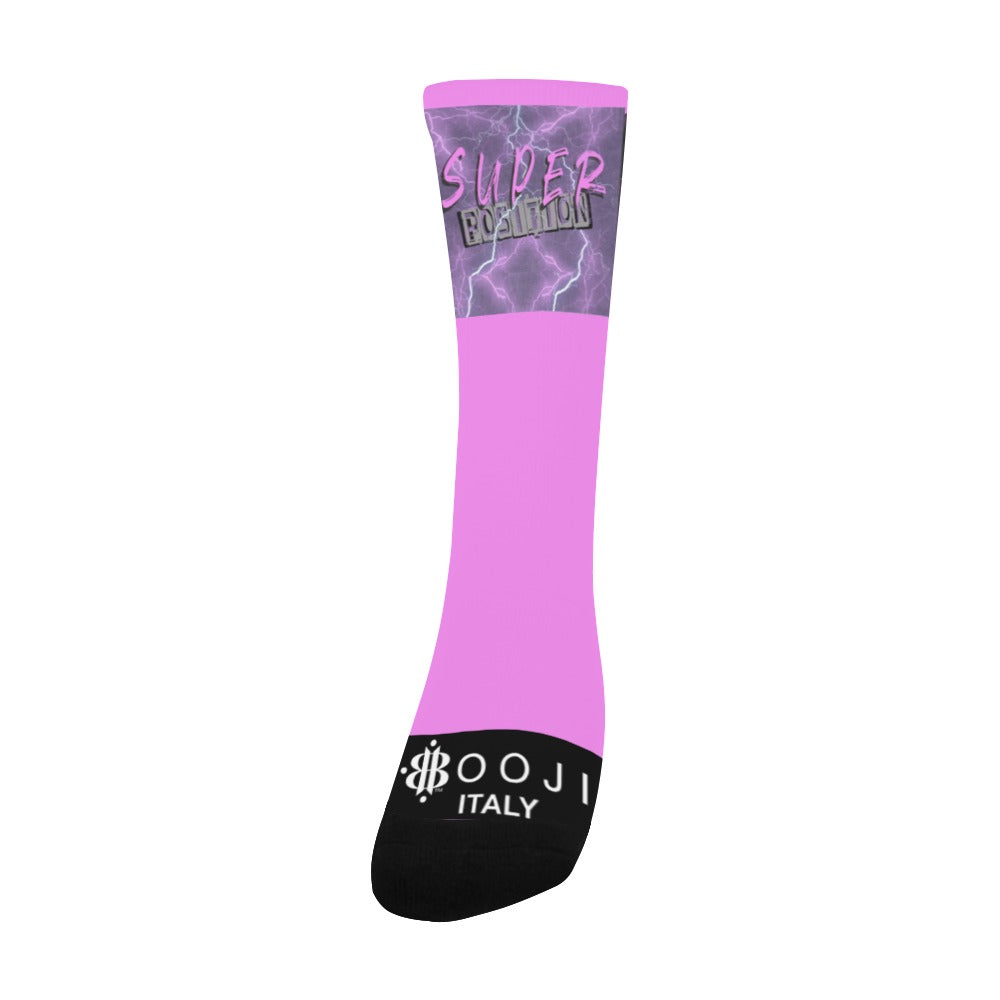 BOOJI ITALY SUPER POSITION COLLECTION MEN'S TUBE SOCKS PURPLE