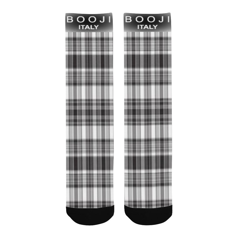 BOOJI PLAID STYLE ONE Men's Custom Socks