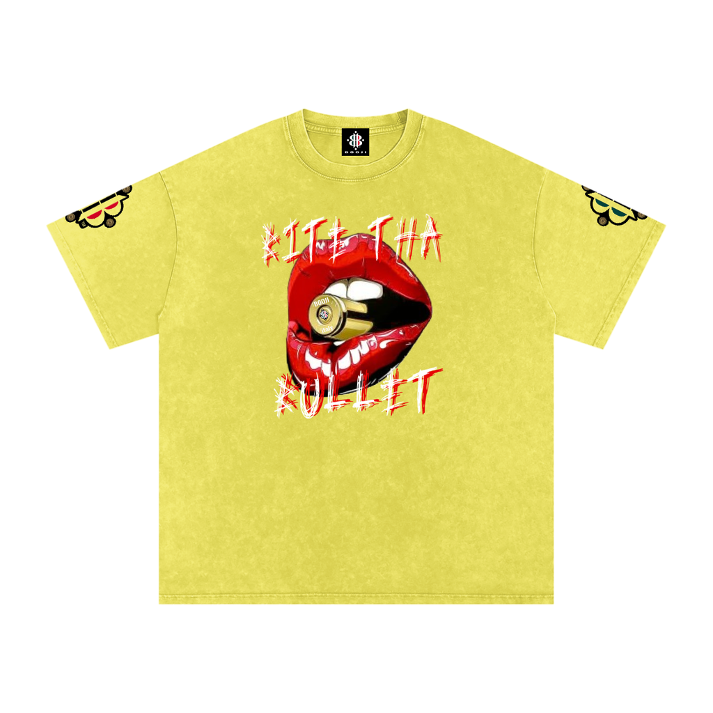 BOOJI ITALY BITE THA BULLET SNOW WASHED T-SHIRT
