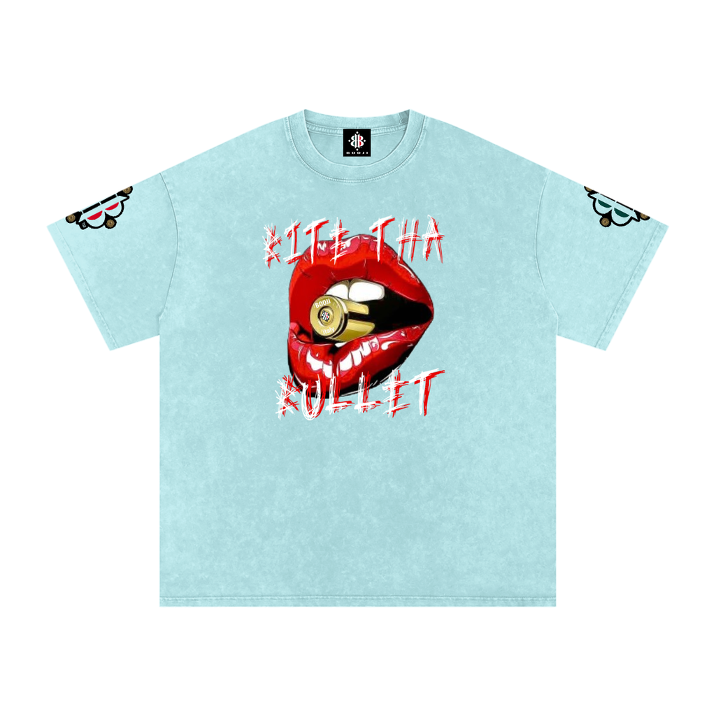 BOOJI ITALY BITE THA BULLET SNOW WASHED T-SHIRT