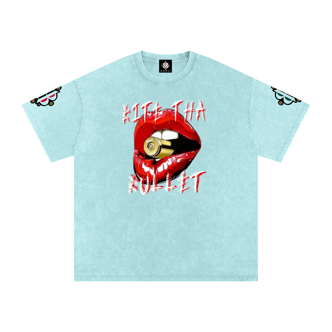 BOOJI ITALY BITE THA BULLET SNOW WASHED T-SHIRT