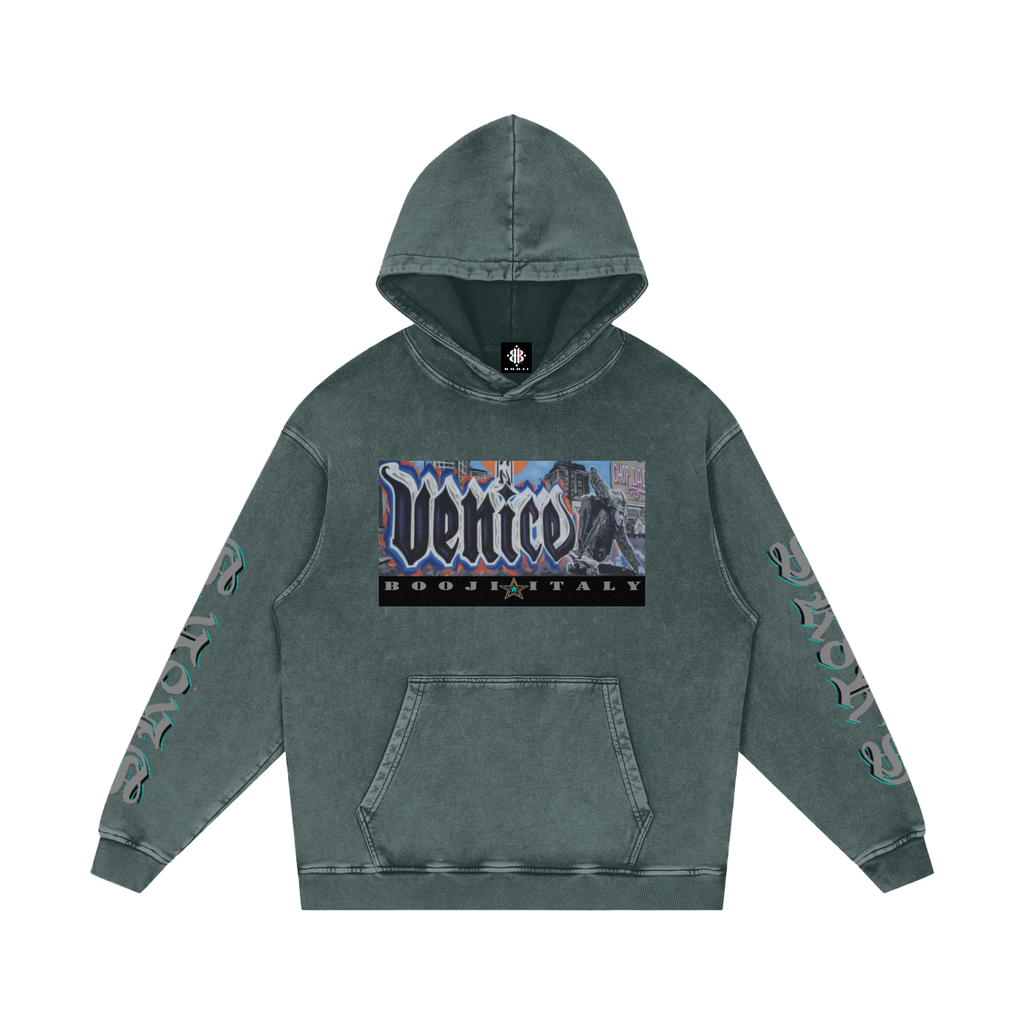 BOOJI ITALY SK8R'S COLLECTION SNOW WASHED COTTON HOODIE