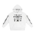 BOOJI ITALY SYMBOLS COLLECTION WHITE COTTON HOODIE