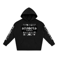 BOOJI ITALY SYMBOLS COLLECTION BLACK COTTON HOODIE