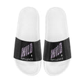 BOOJI ITALY WILD INFLUENCE BLACK PYTHON LOGO MEN'S WHITE SOLE SLIDES