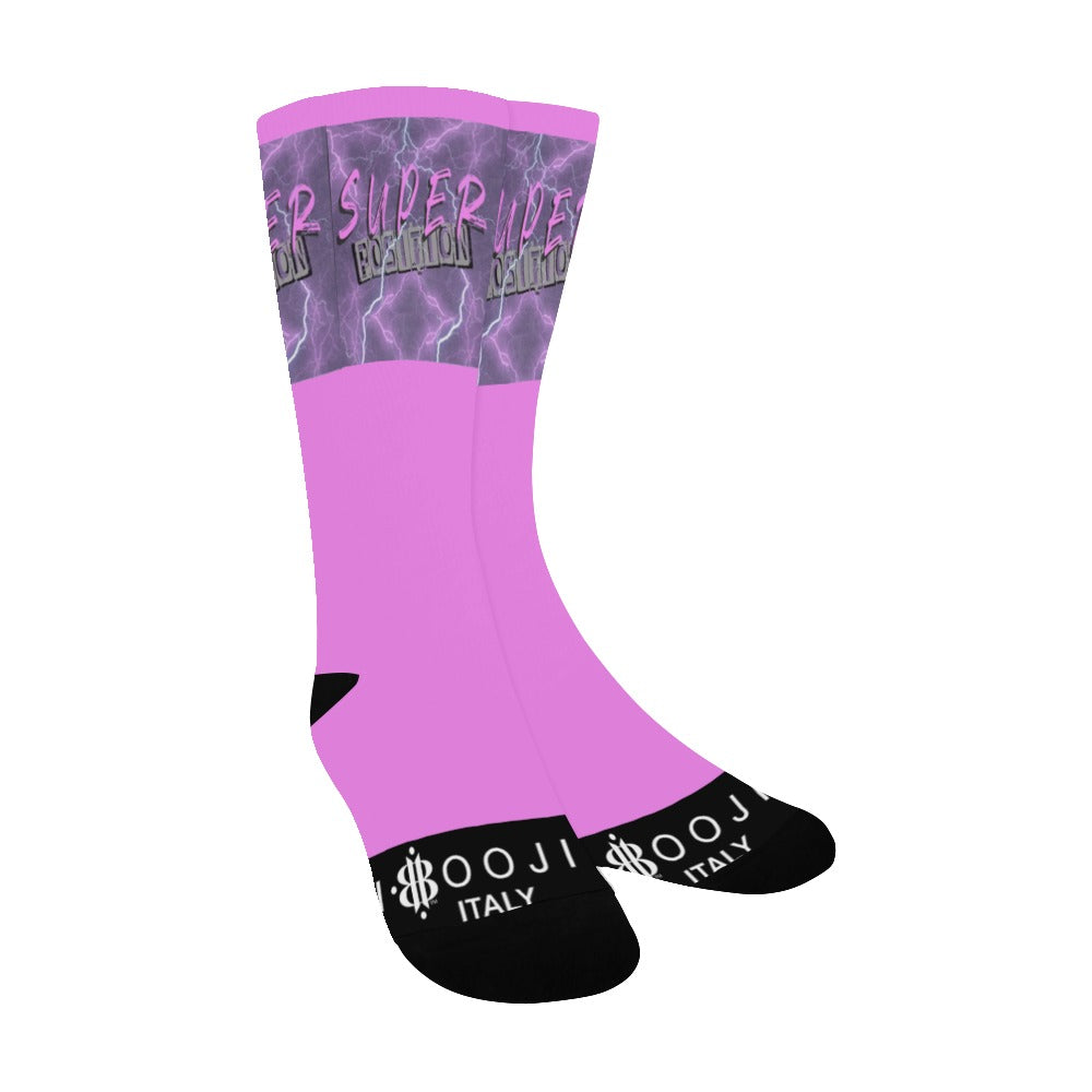 BOOJI ITALY SUPER POSITION COLLECTION MEN'S TUBE SOCKS PURPLE