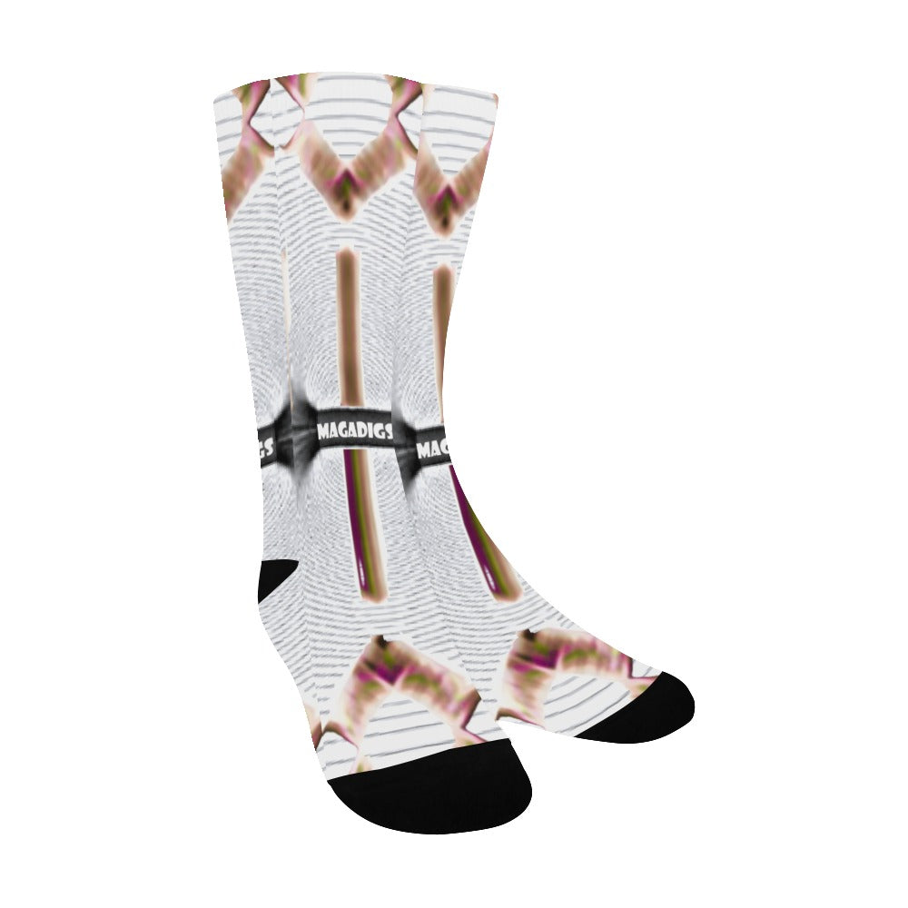 BOOJI ITALY ETA PRIMO LOGO BLACK TUBE SOCKS Men's Custom Socks