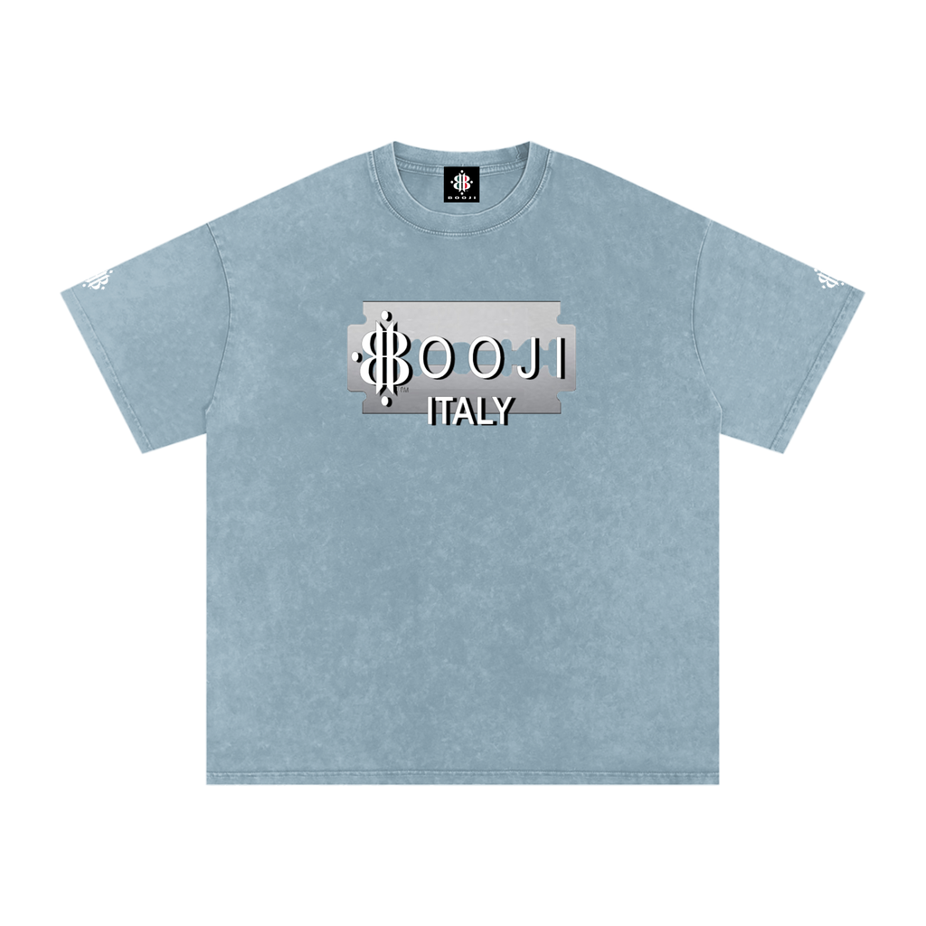 BOOJI ITALY SUPER POSITION COLLECTION RAZORS EDGE SNOW WASHED T-SHIRT