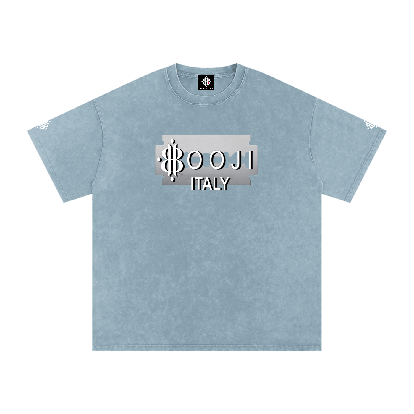 BOOJI ITALY SUPER POSITION COLLECTION RAZORS EDGE SNOW WASHED T-SHIRT