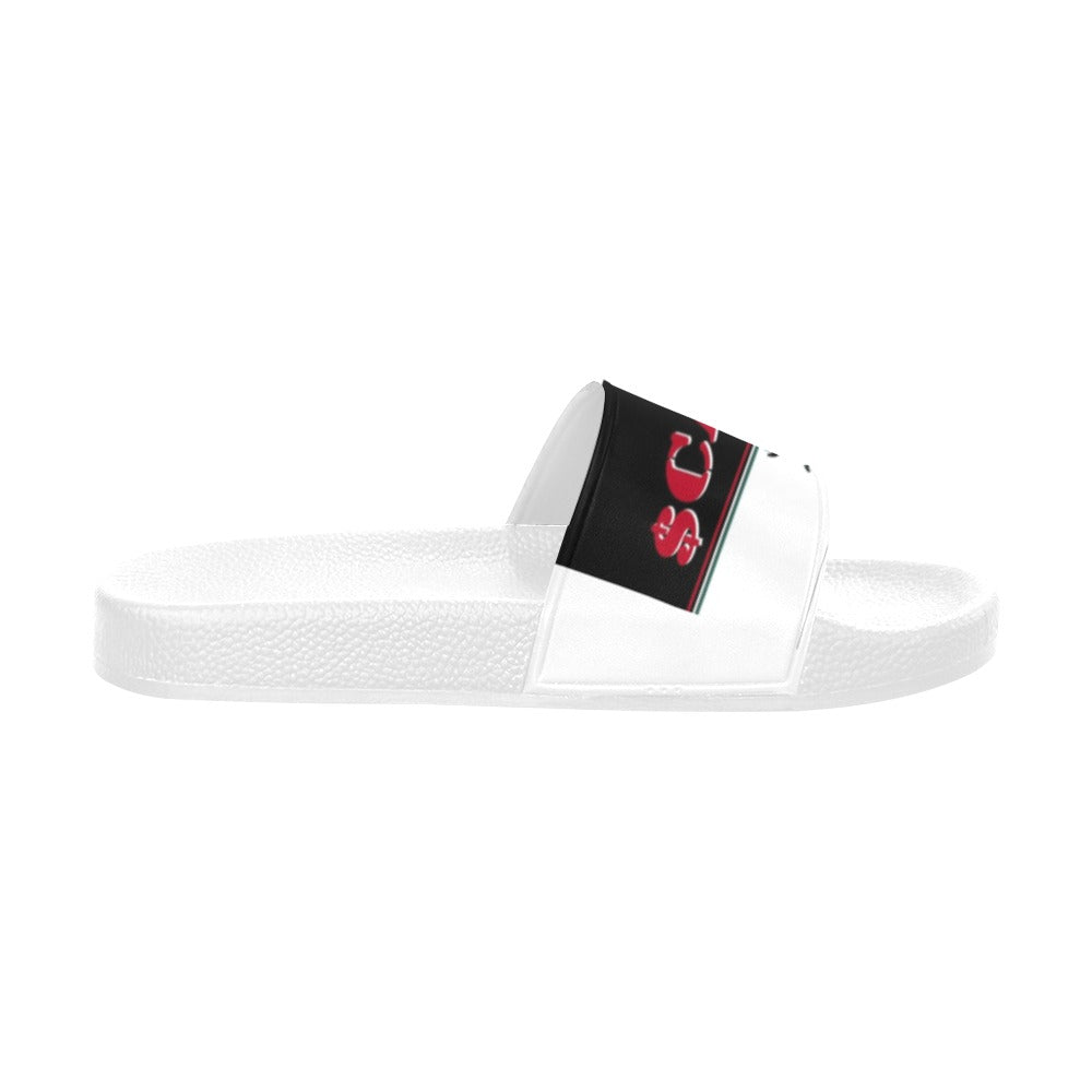 BOOJI ITALY SCARPE DM LOGO MEN'S WHITE SOLE SLIDES