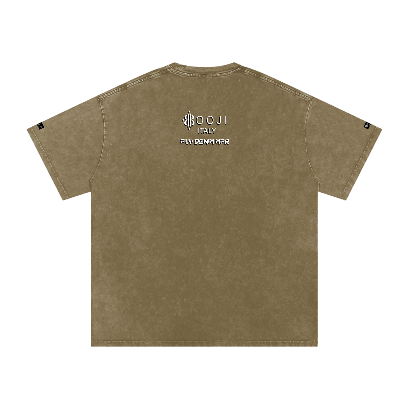 BOOJI ITALY "FLY DENIM MFR." SNOW WASHED T-SHIRT