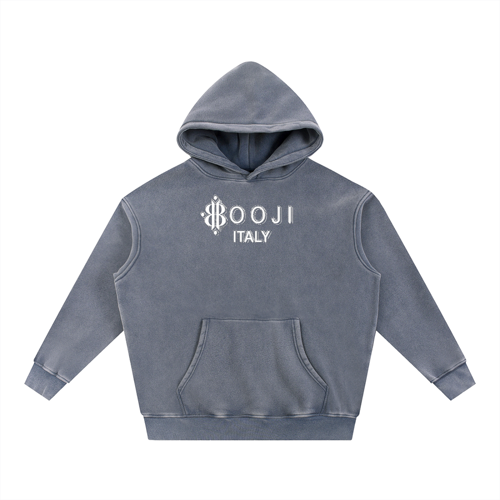BOOJI ITALY FLY DENIM MFR. SNOW WASHED HOODIE