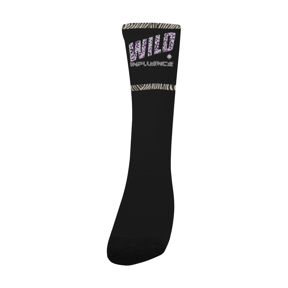 BOOJI ITALY WILD INFLUENCE COLLECTION MEN'S BLACK LOGO TUBE SOCKS