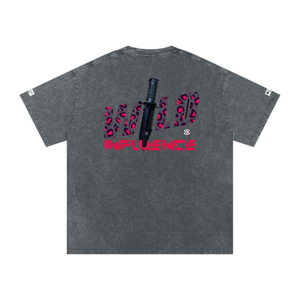 BOOI ITALY WILD INFLUENCE KNIFED SNOW WASHED T-SHIRT