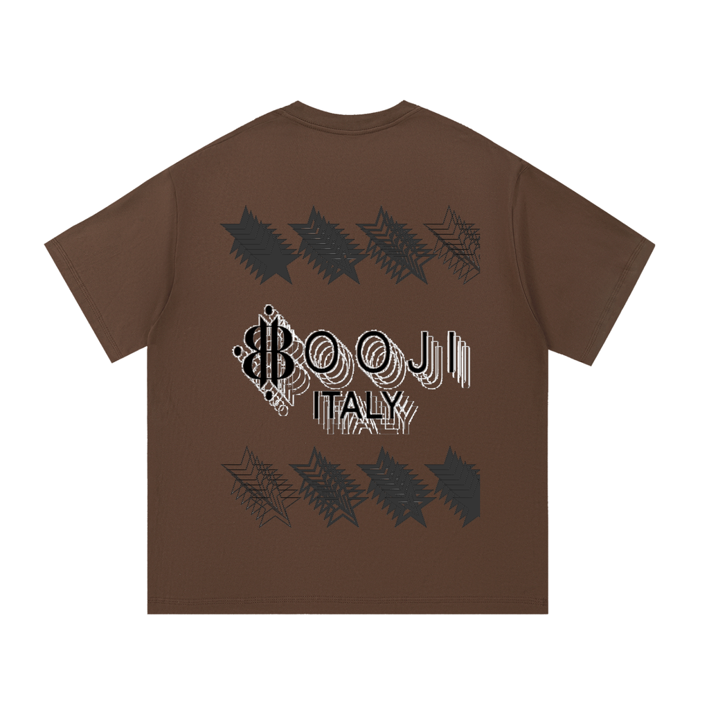 BOOJI ITALY STARS LOGO MULTIPLIED COTTON T-SHIRT