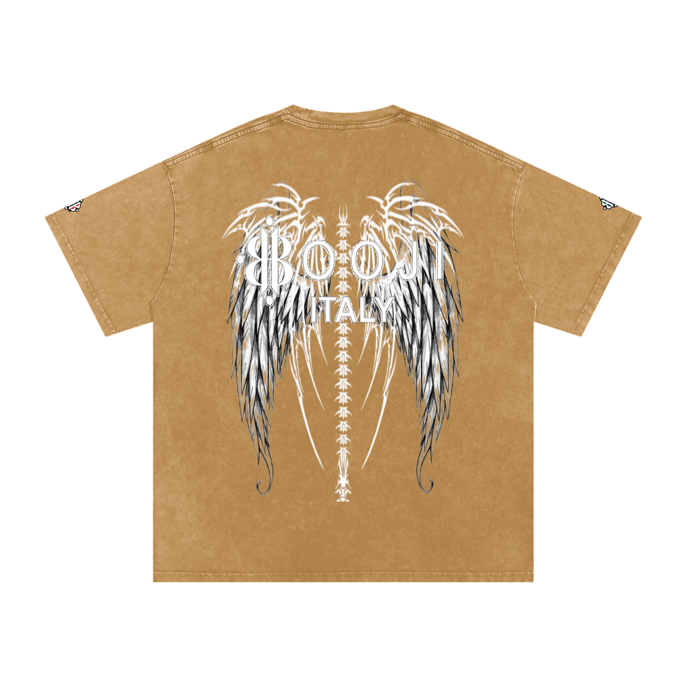 BOOJI ITALY "FLY DENIM MFR." SNOW WASHED T-SHIRT