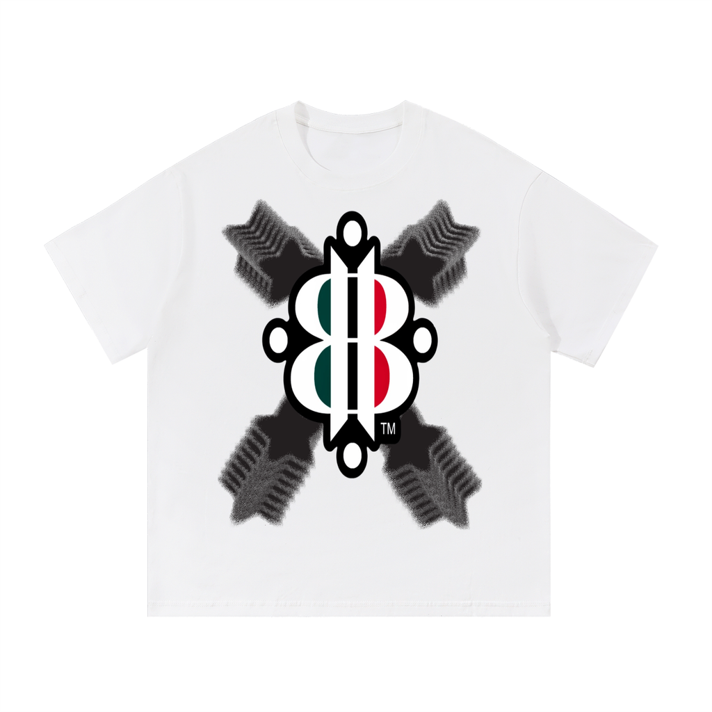 BOOJI ITALY STARS LOGO MULTIPLIED COTTON T-SHIRT