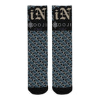 BOOJI ITALY LOCK IN COLLECTION IN BOOJI BEIGE MEN'S BLACK TUBE SOCKS