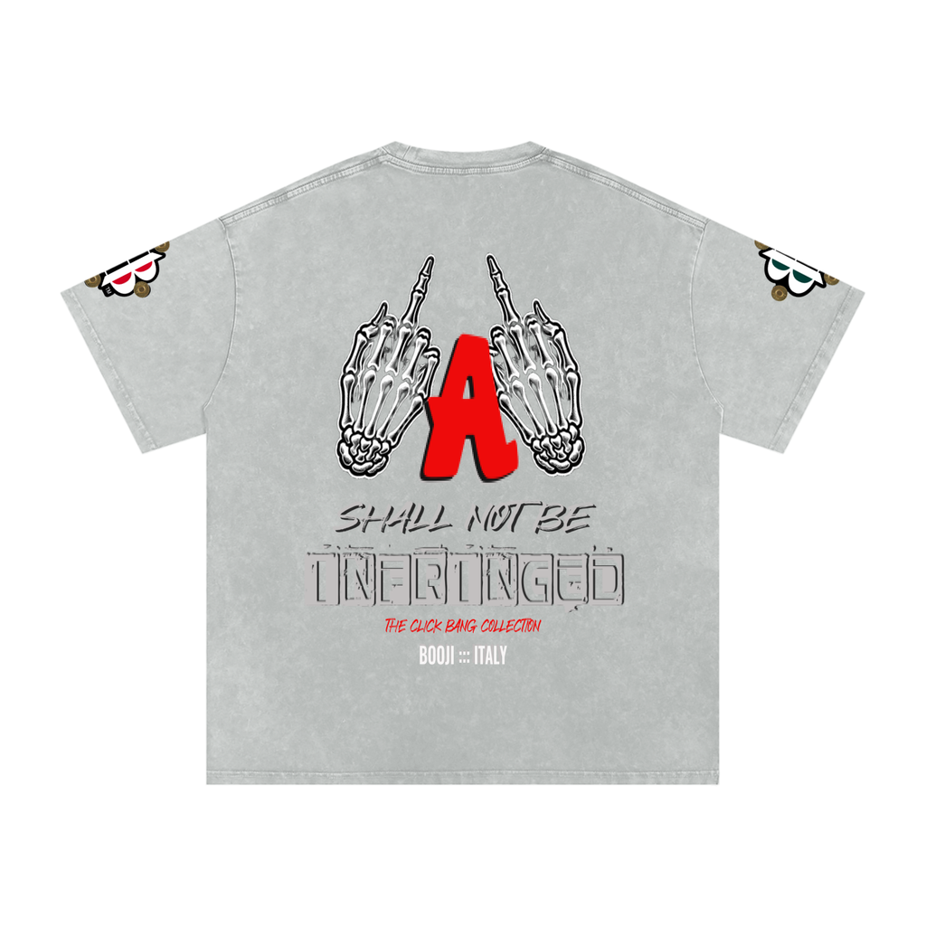 BOOJI ITALY "CLICK BANG COLLECTION" SNOW WASHED T-SHIRT