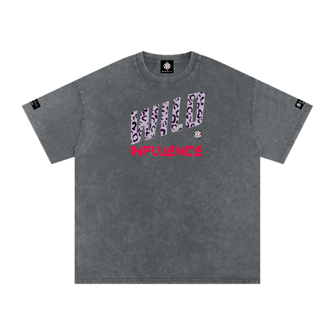 BOOJI ITALY WILD INFLUENCE Z-BACK SNOW WASHED T-SHIRT
