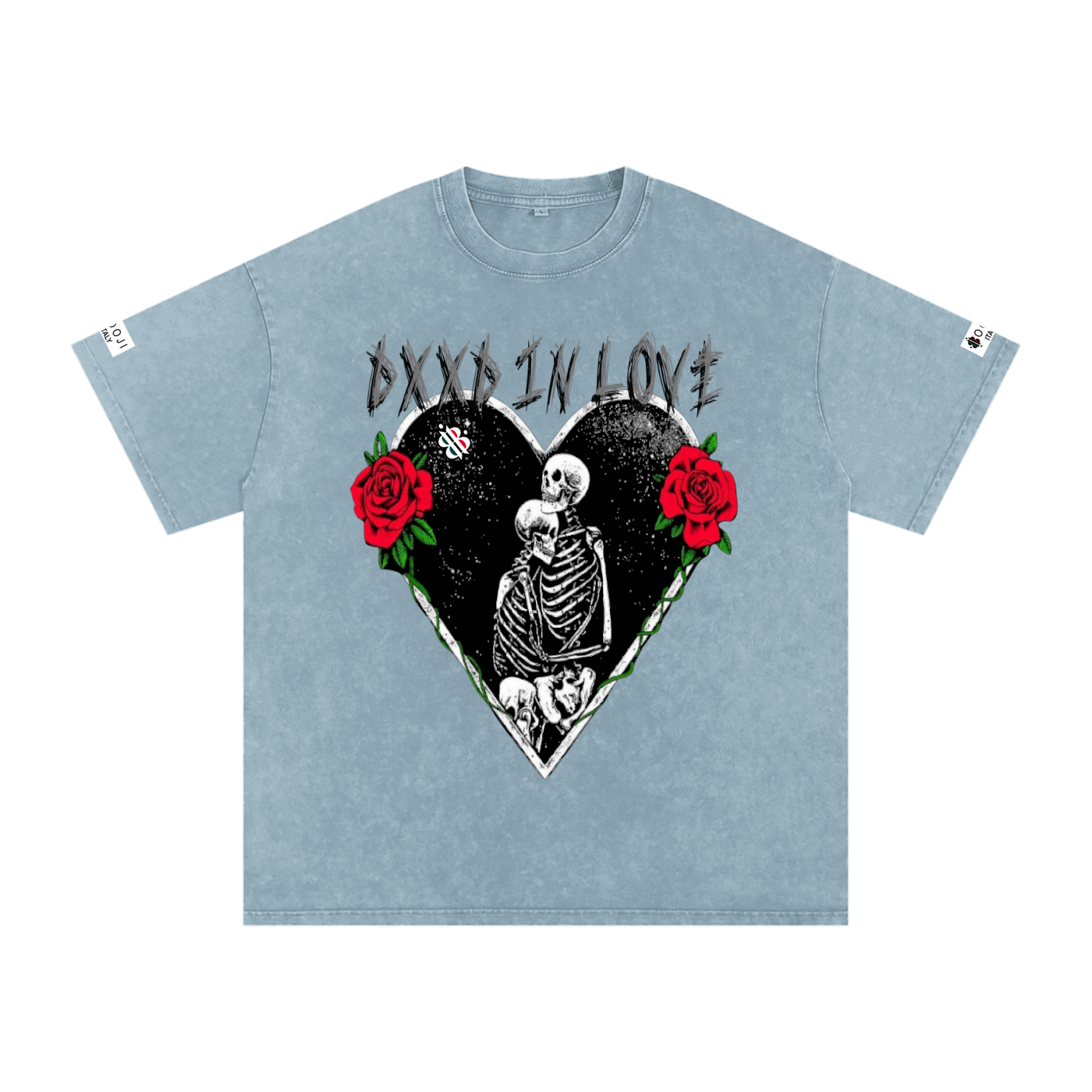 BOOJI ITALY "DXXD IN LOVE" SNOW WASHED T-SHIRT
