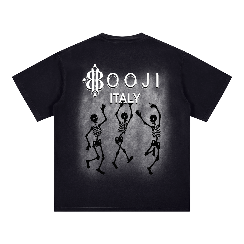 BOOJI ITALY DXXD IN LOVE LOGO MONKEY WASHED T-SHIRT
