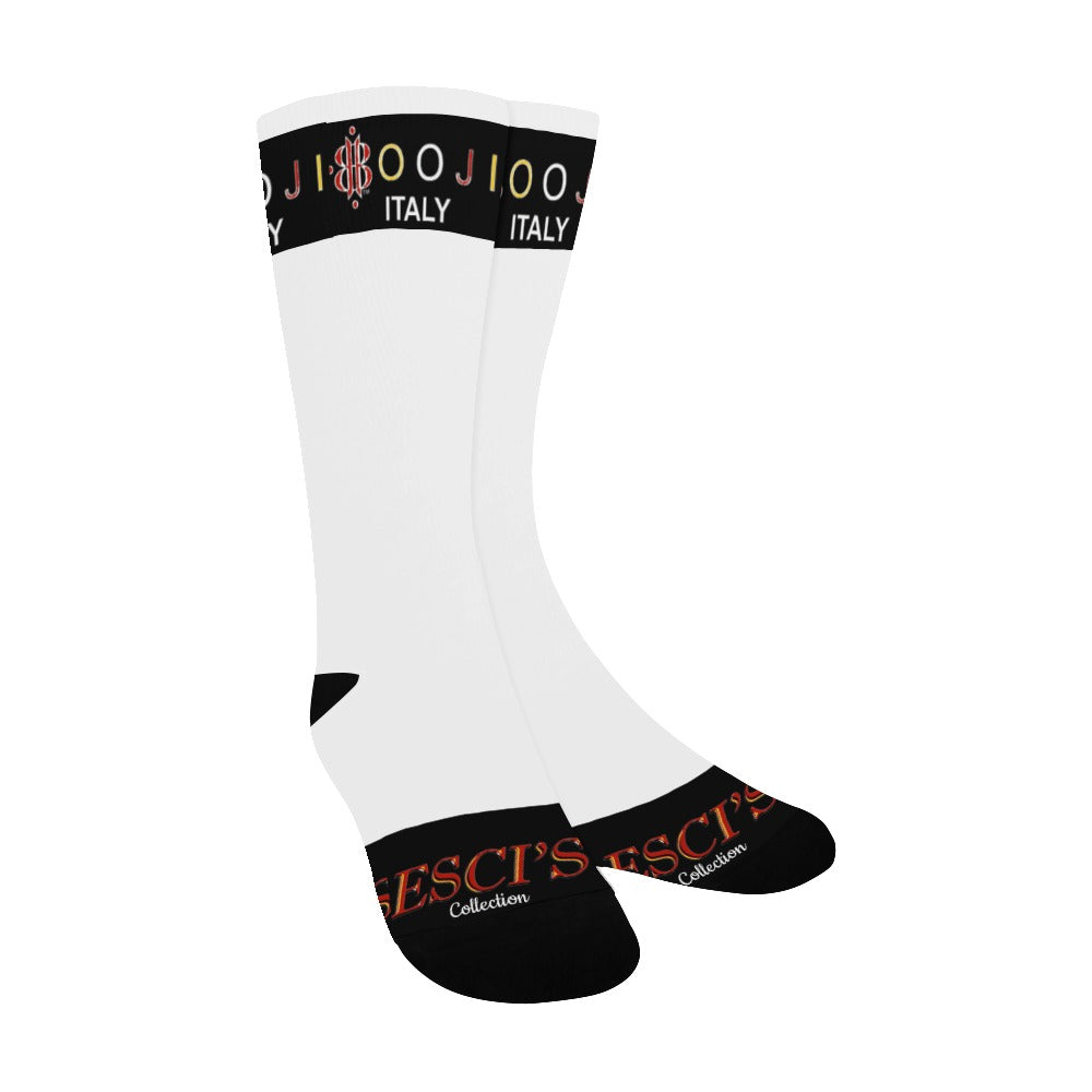 BOOJI ITALY ESCI'S COLLECTION MEN'S WHITE TUBE SOCKS