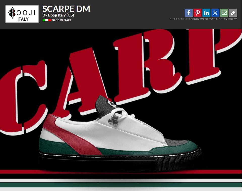 BOOJI ITALY SCARPE DM SIMPLIFIED LOW STYLE SHOES