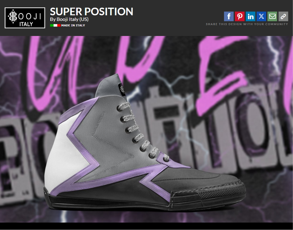 BOOJI ITALY SUPER POSITION HIGH TOP SHOES