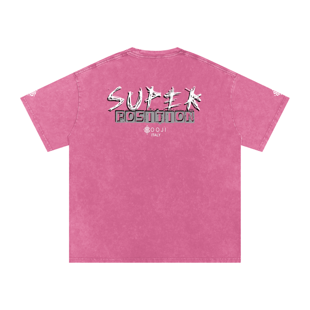 BOOJI ITALY SUPER POSITION COLLECTION RAZORS EDGE SNOW WASHED T-SHIRT