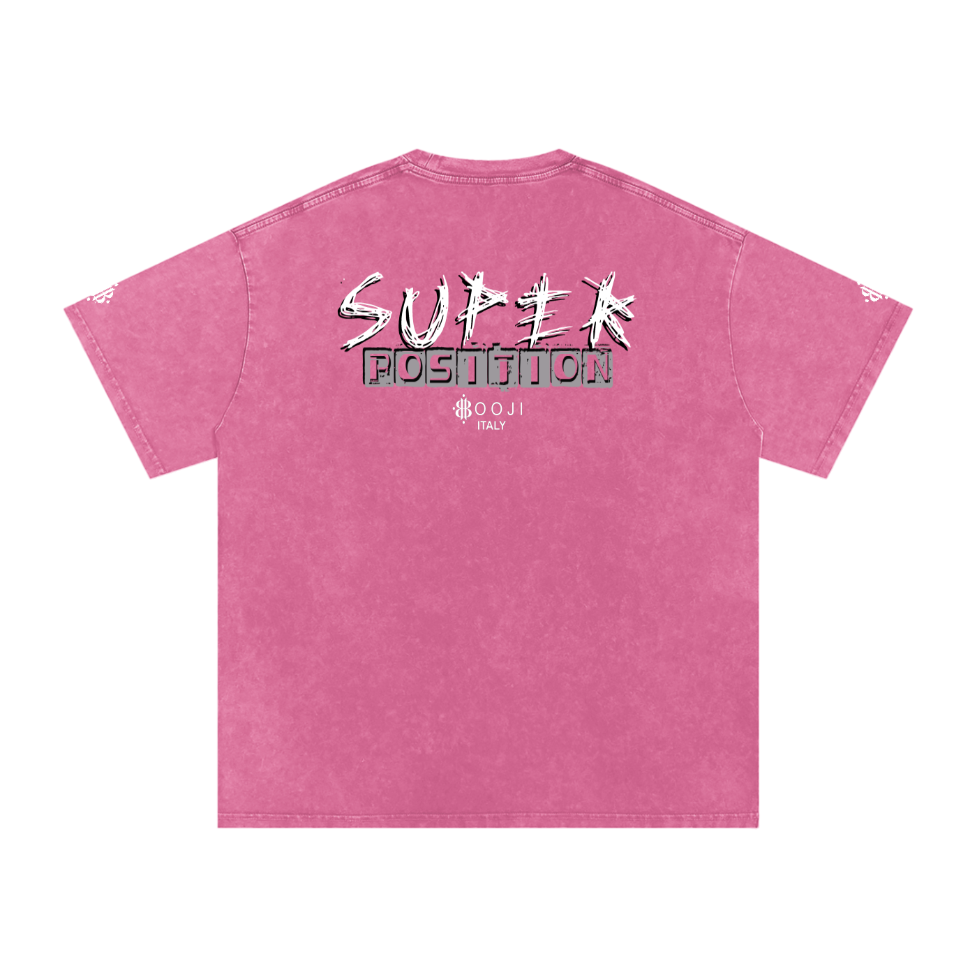 BOOJI ITALY SUPER POSITION COLLECTION RAZORS EDGE SNOW WASHED T-SHIRT