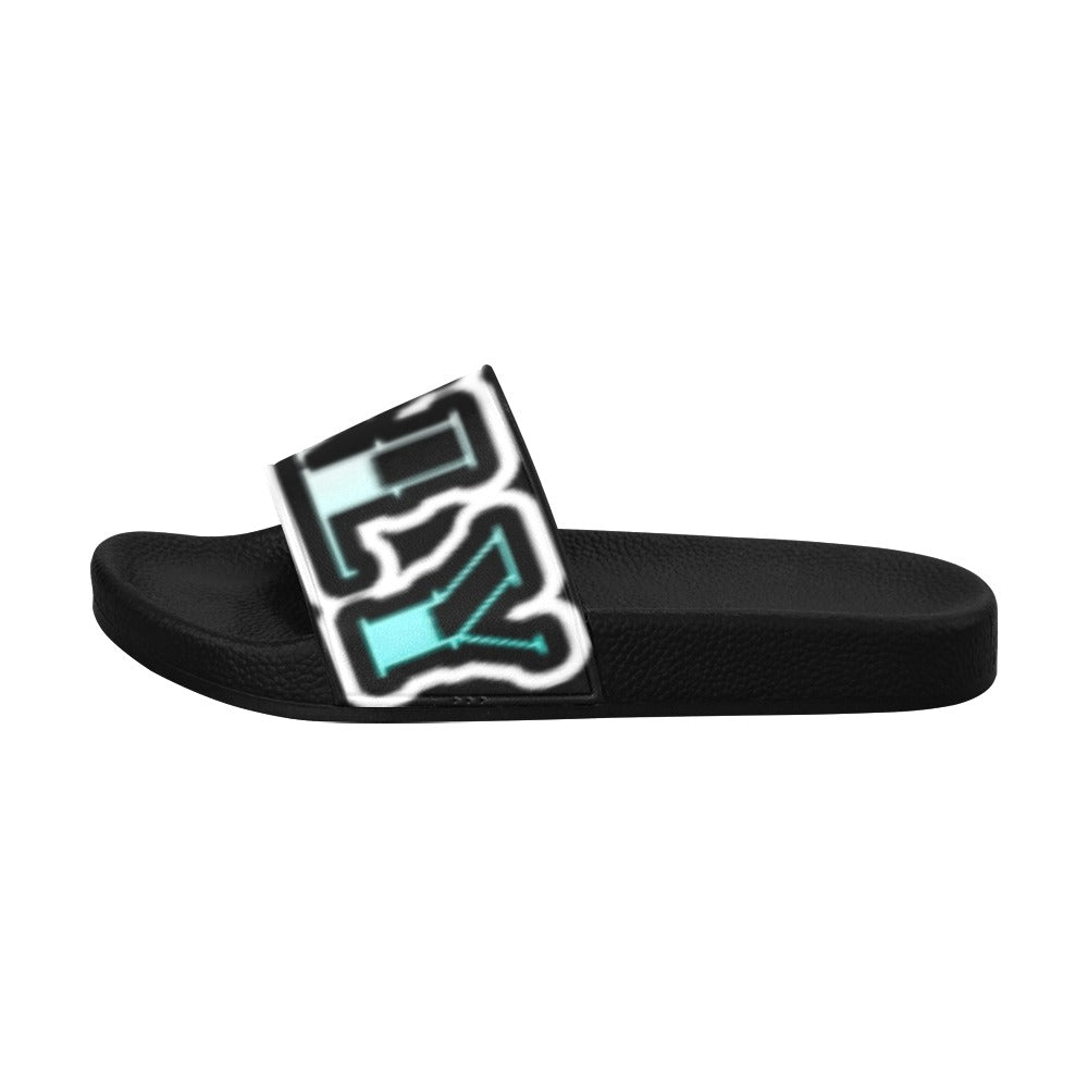 BOOJI INVERTS TATTOO LOGO SLIDES Men's Slide Sandals(Model 057)