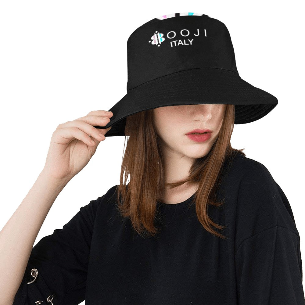 BOOJI INVERTED LOGO BLACK Unisex Bucket Hat