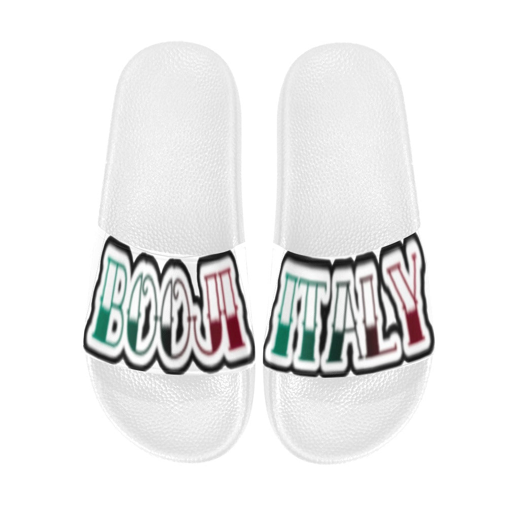 BOOJI TATTOO LOGO SLIDES Men's Slide Sandals(Model 057)