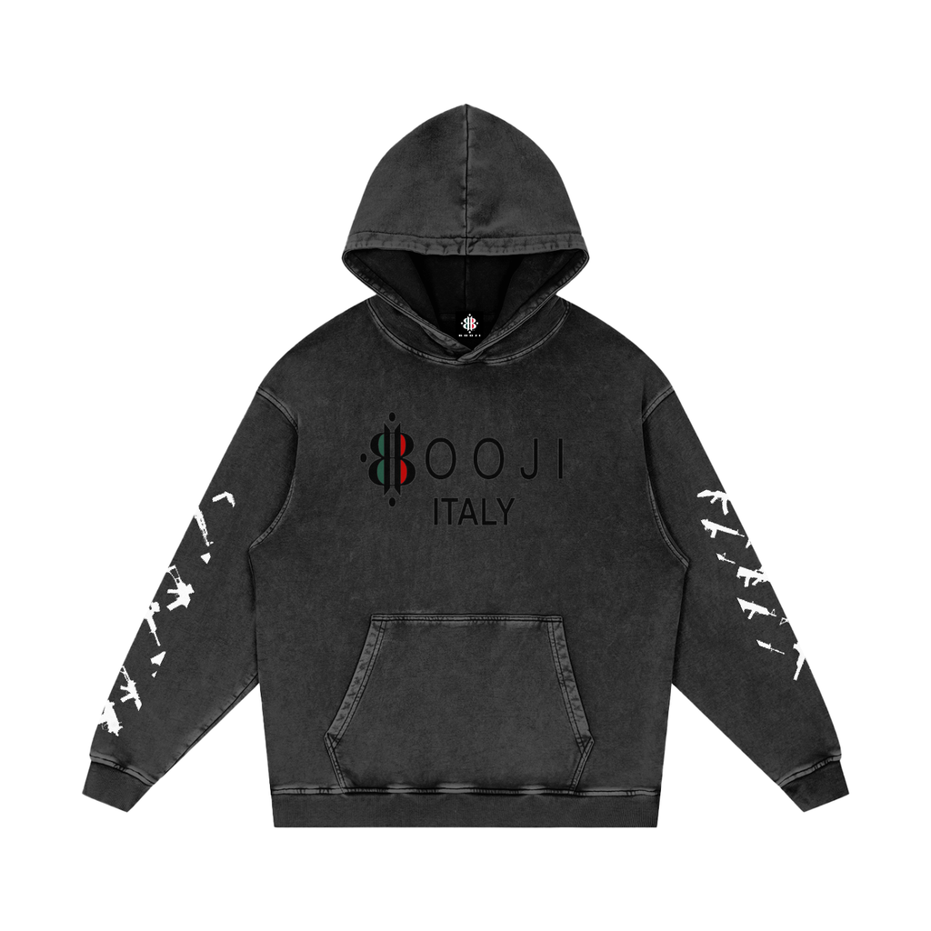 BOOJI ITALY CLICK BANG COLLECTION SNOW WASHED HOODIE