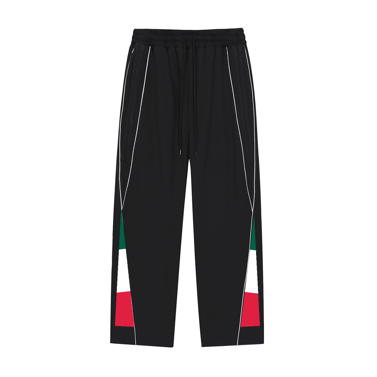 BOOJI ITALY 4 EVER $ LOGO MEN'S REFLECTION STRIPED SWEATPANTS