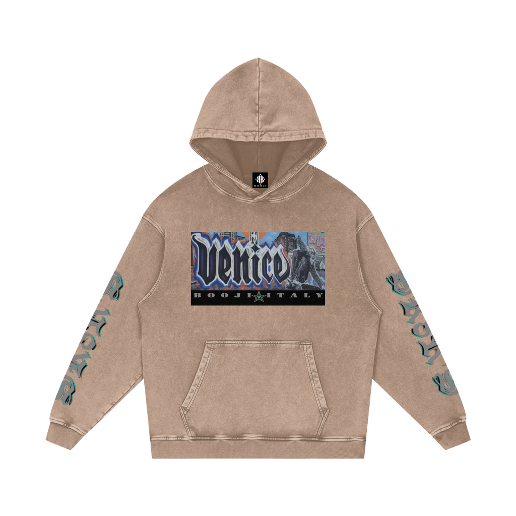 BOOJI ITALY SK8R'S COLLECTION SNOW WASHED COTTON HOODIE