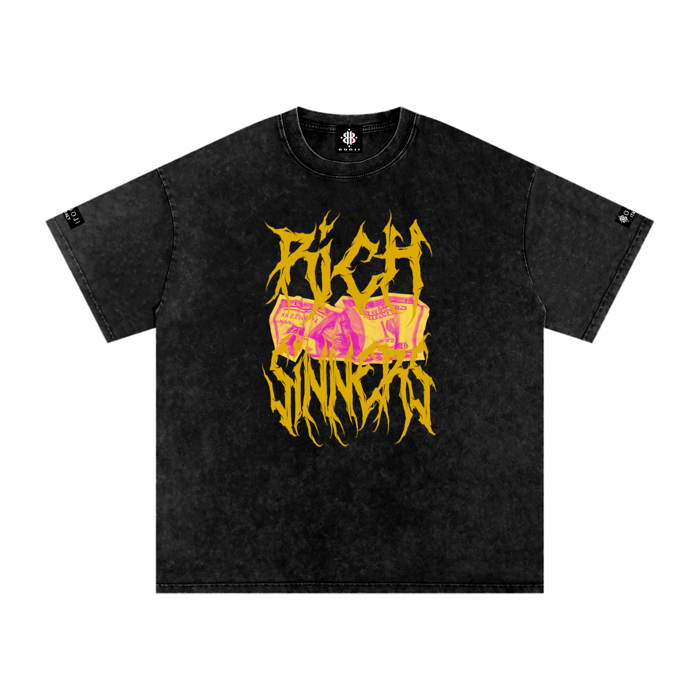 BOOJI ITALY RICH SINNERS SNOW WASHED T-SHIRT